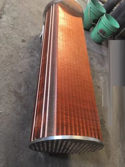 Atlas Copco Copper Fins Copper Tube Heat Exchanger Air Cooler Oil Cooler high quality