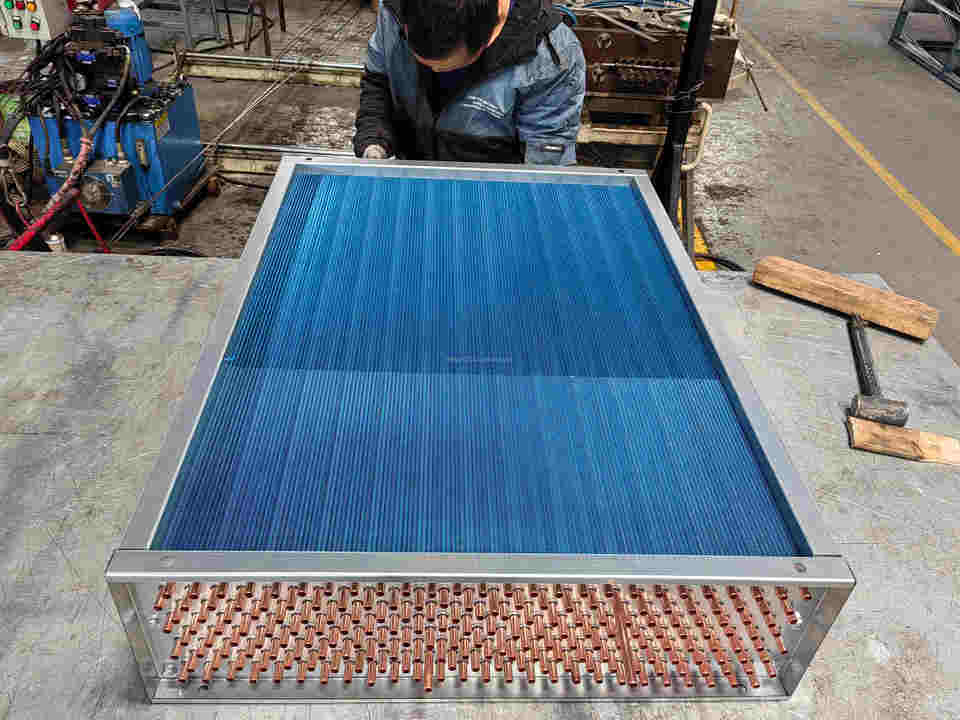 Industrial Copper Tube Aluminum Fin Evaporator Coil R134A Refrigeration Heat Exchanger For Commercial Dehumidifier Freezer price