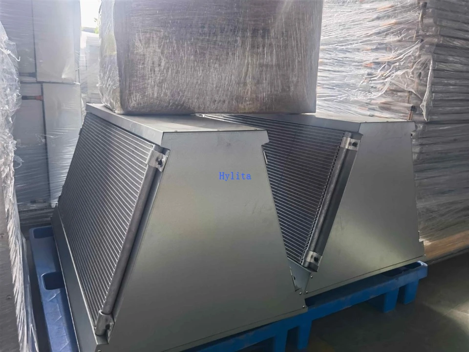 microchannel V cooler