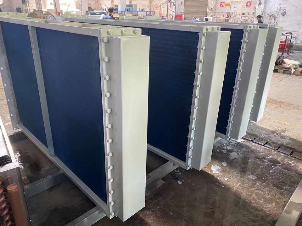 Copper Tube 15.88 1.2mm Thickness Aluminum Fin Water Cooler Efficient Heat Exchanger For Hydro Power Plant Use factory