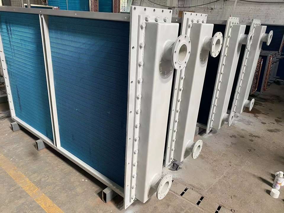 Copper Tube 15.88 1.2mm Thickness Aluminum Fin Water Cooler Efficient Heat Exchanger For Hydro Power Plant Use best