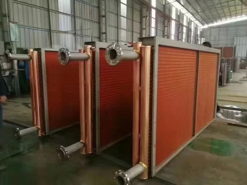 Copper Tube Fin Cooler Anticorrosion Radiator Electronic Devices Food Industry Marine Effective Heat Exchanger Hylita Brand CE factory