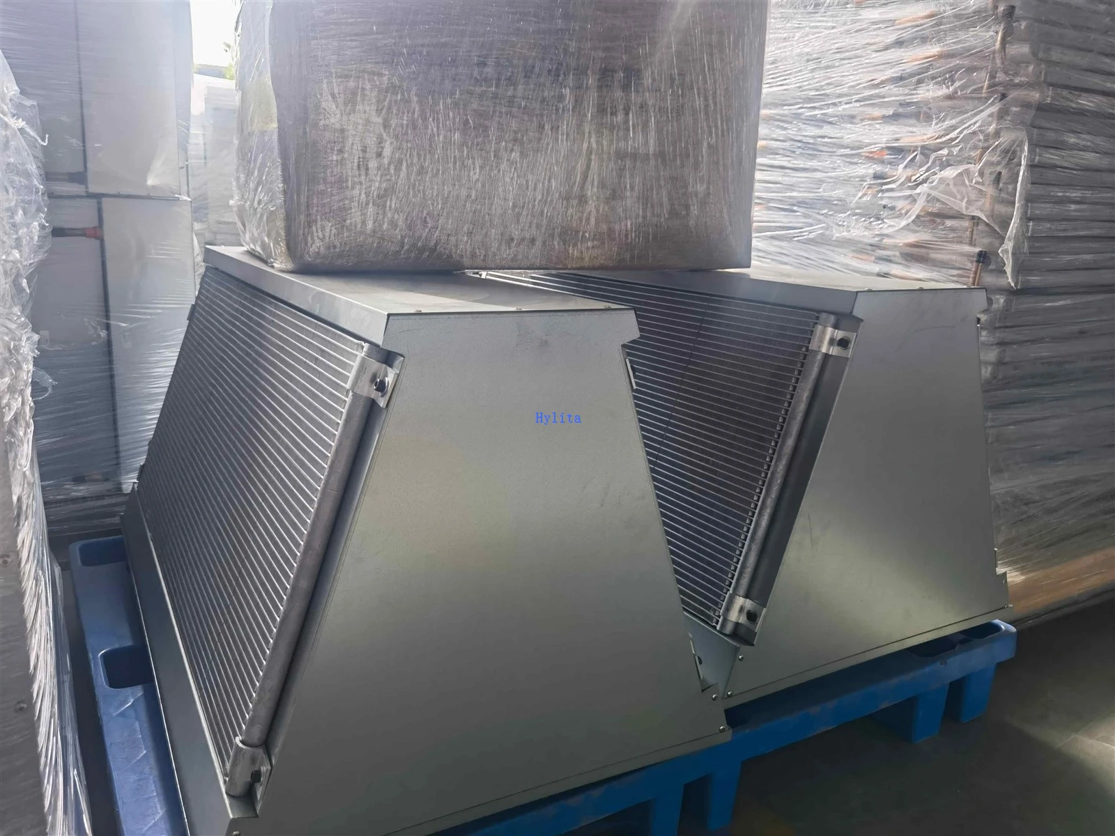 microchannel V cooler