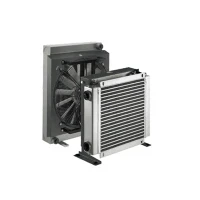 Nowa chłodnica oleju hydraulicznego o wydajności 100 l/min, płytowa chłodzona powietrzem-Aluminiowa chłodnica oleju hydraulicznego z żebrami